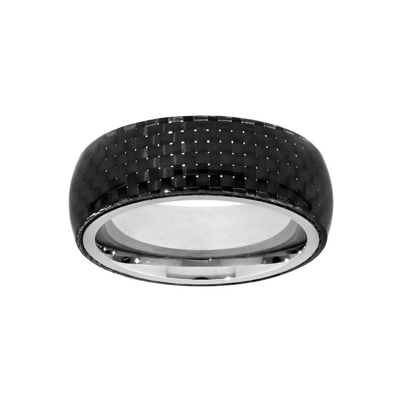 Bague Acier Inoxydable Carbone 565386 main image 0