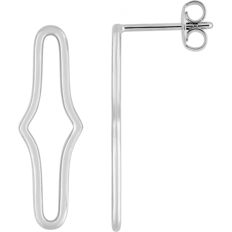 Boucles d'oreilles argent rhodié Murat