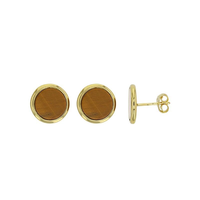 Boucles d'oreilles oeil de tigre