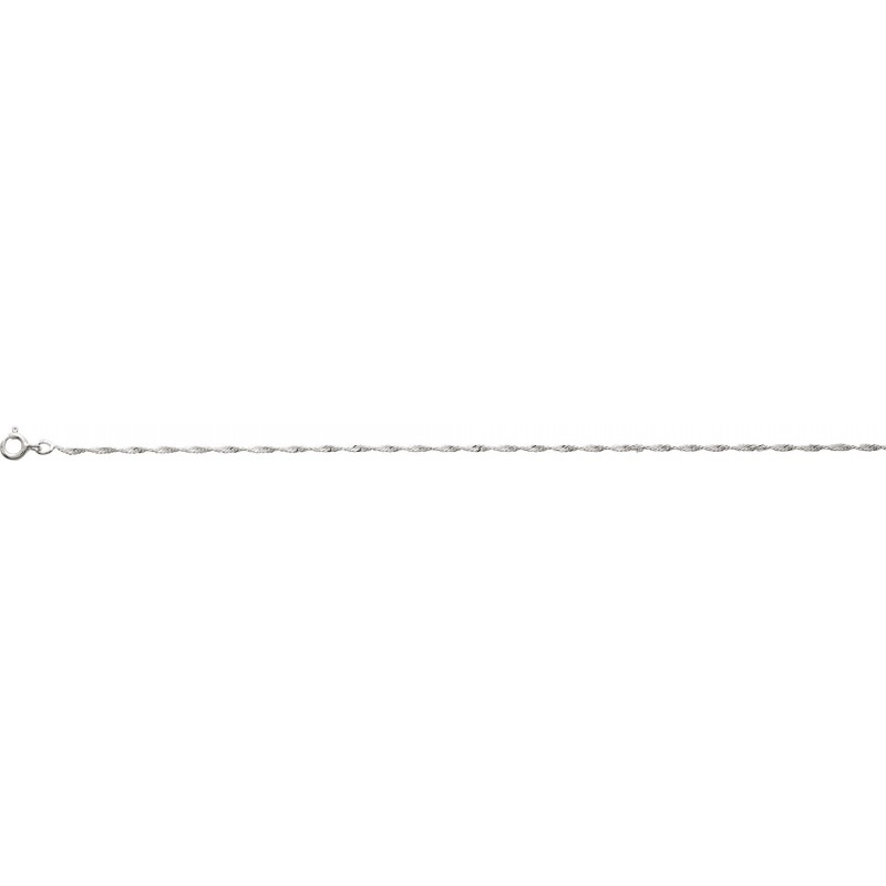Chaine argent rhodié
