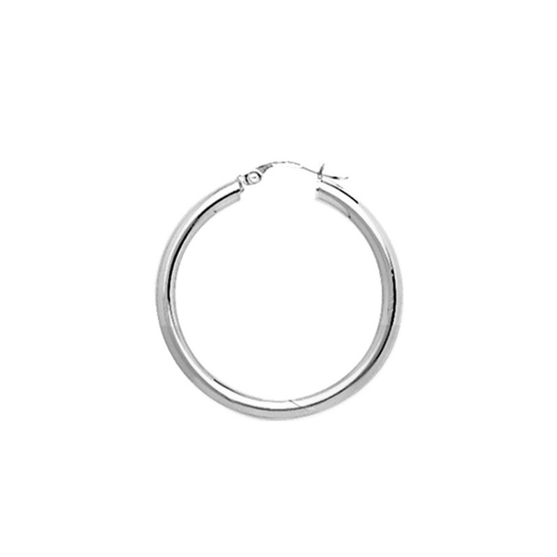 Créoles argent rhodié