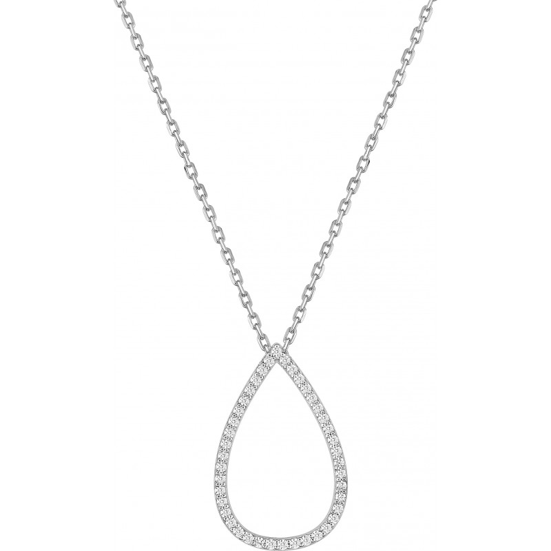 Collier argent + oz