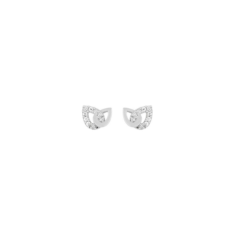 Boucles d'oreilles clous argent + oz