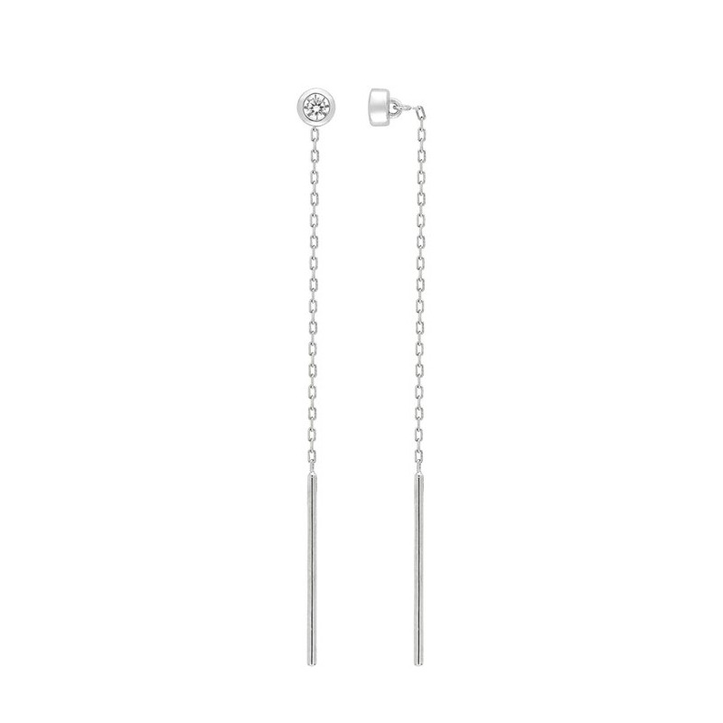 Boucles d'oreilles pendants argent + oz
