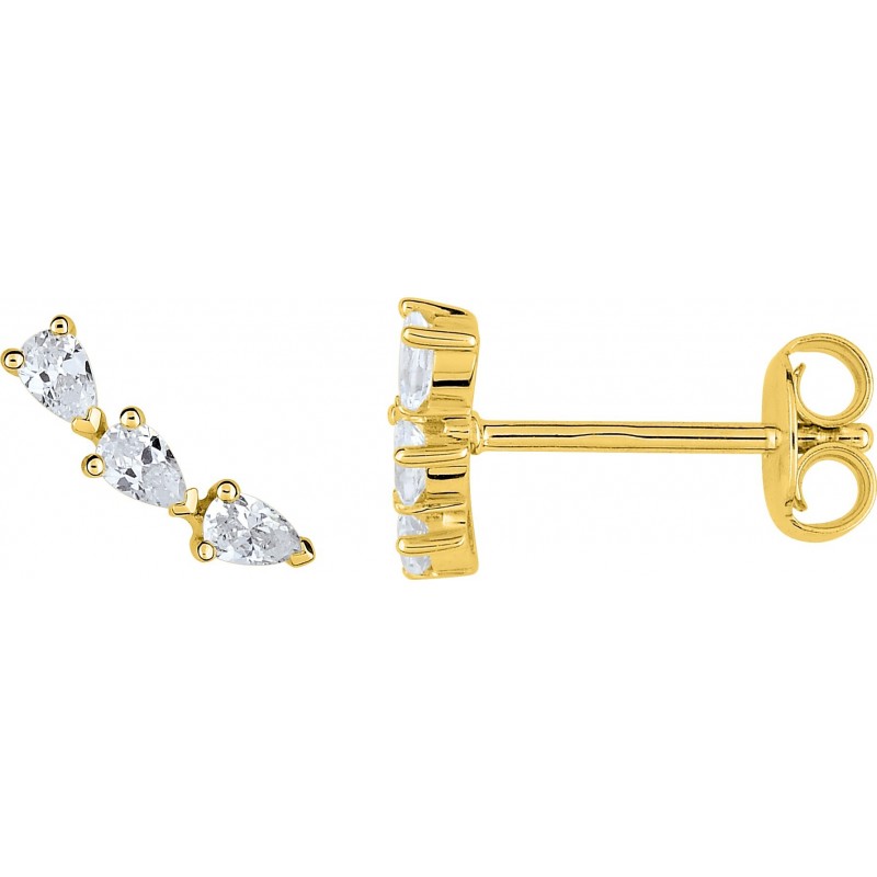 Boucles d'oreilles plaqué or oz