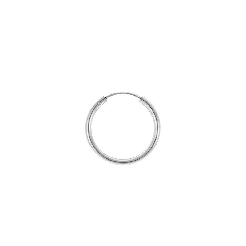 Créoles argent rhodié