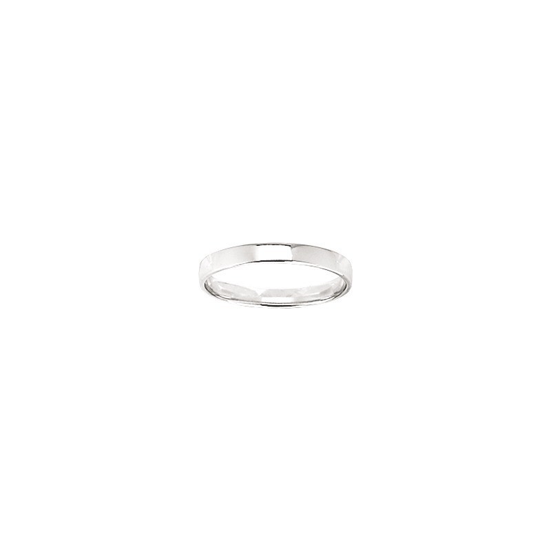 Alliance argent rhodié 3mm