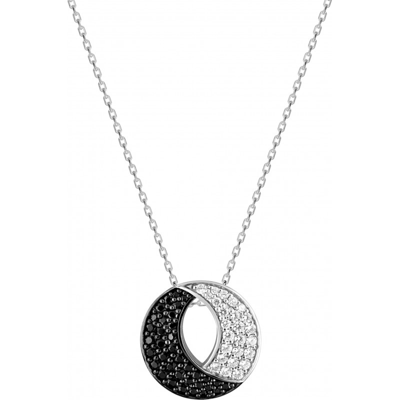 Collier argent rhodié oz