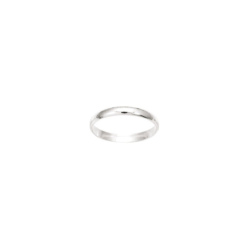 Alliance argent rhodié 2,5mm