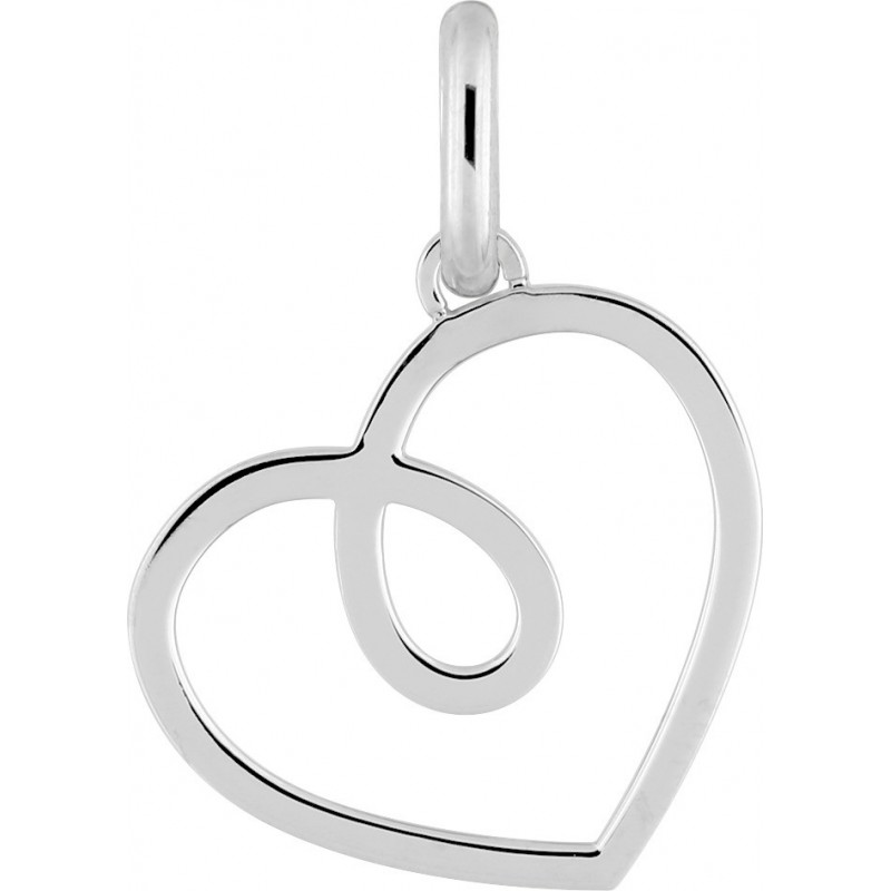 Pendentif argent rhodié