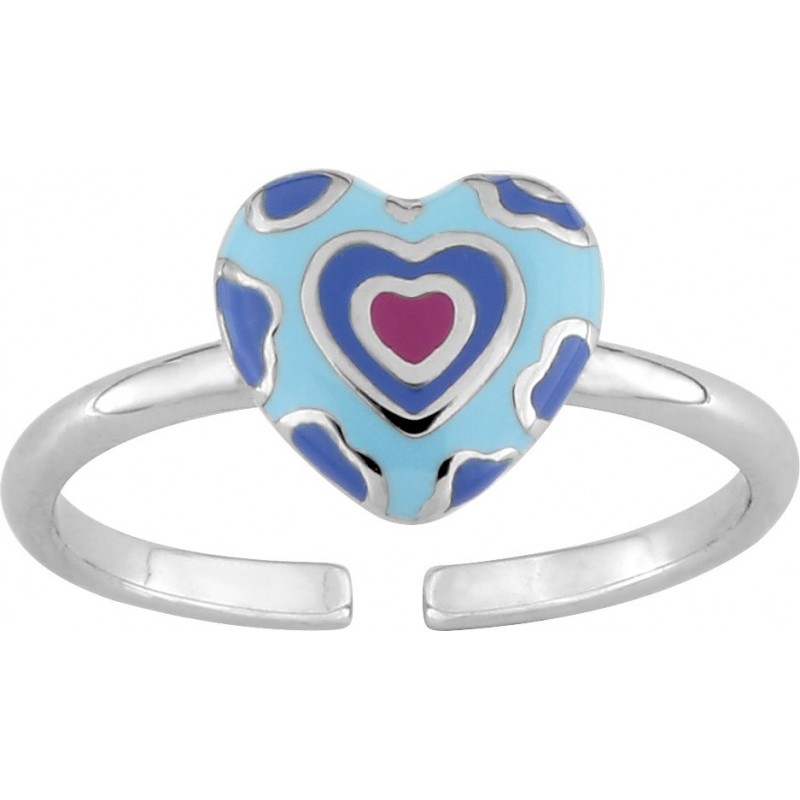 Bague argent rhodié enfant