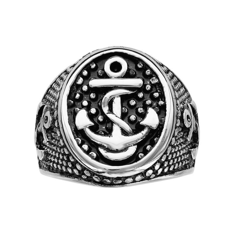 CHEVALIERE ACIER PATINE ANCRE_66