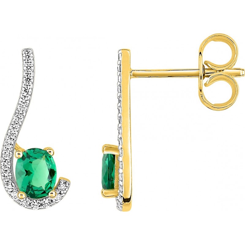 Boucles d'oreilles plaqué or + oz