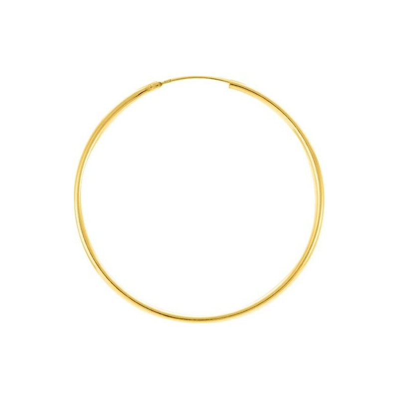 Créoles plaqué or 45 mm