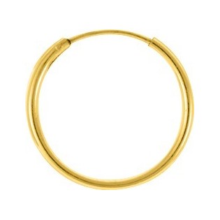 Créoles plaqué or 20 mm