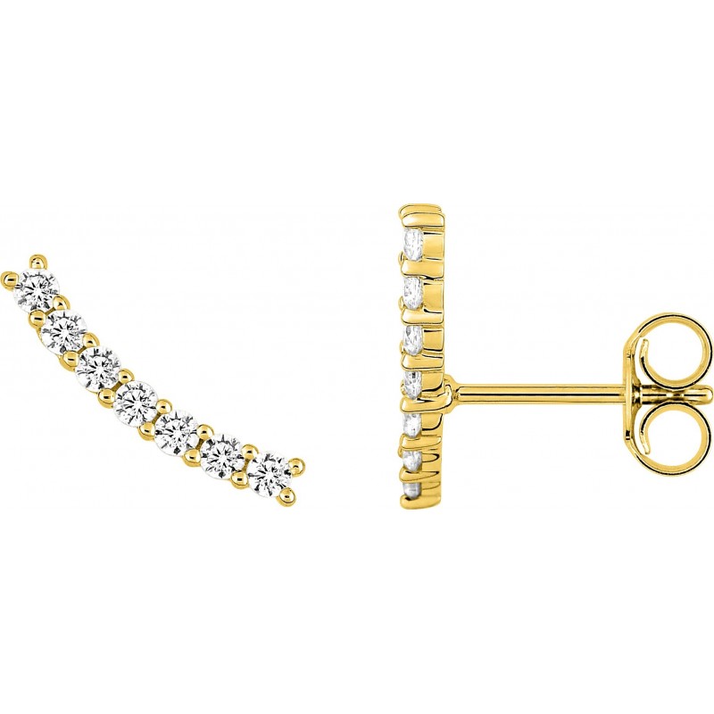 Boucles d'oreilles plaqué or + oz