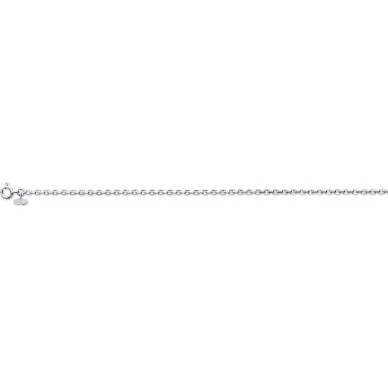 Chaine forçat argent rhodié