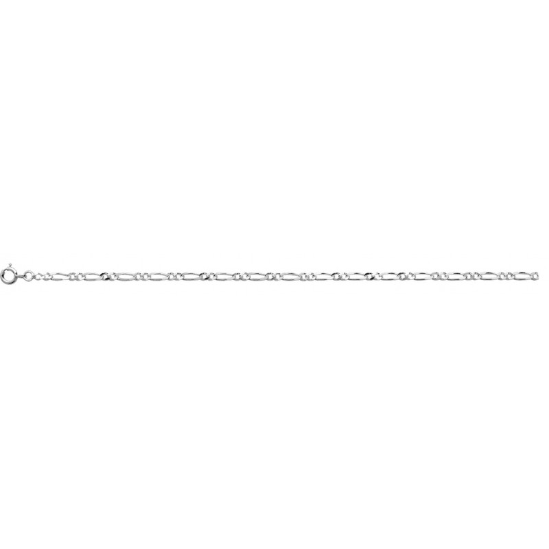 Chaine figaro 1+2 argent