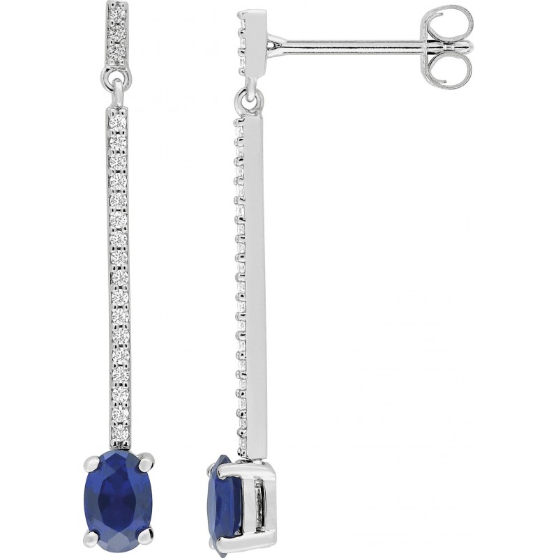 Boucles d'oreilles argent + oz