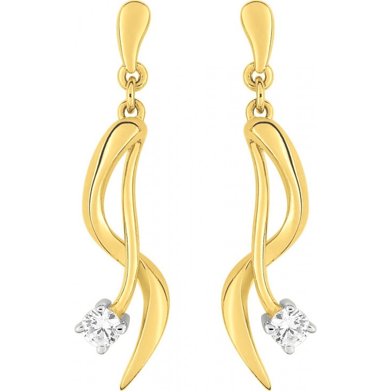 Boucles d'oreilles plaqué or + oz