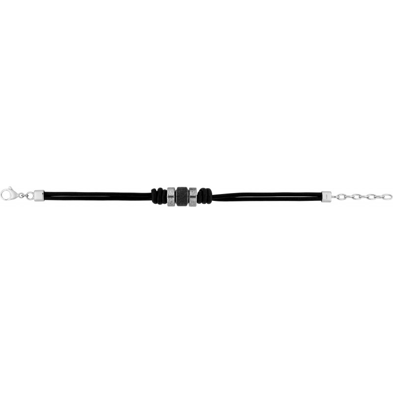 Bracelet acier/cuir