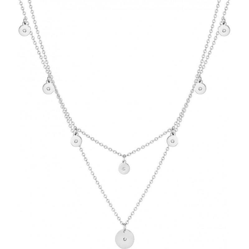 Collier acier + cristal