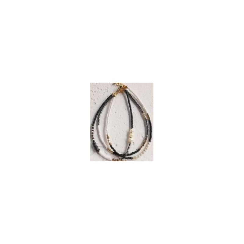 Bracelet acier doré + cristal