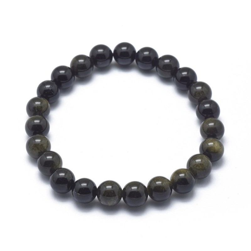 Bracelet obsidienne