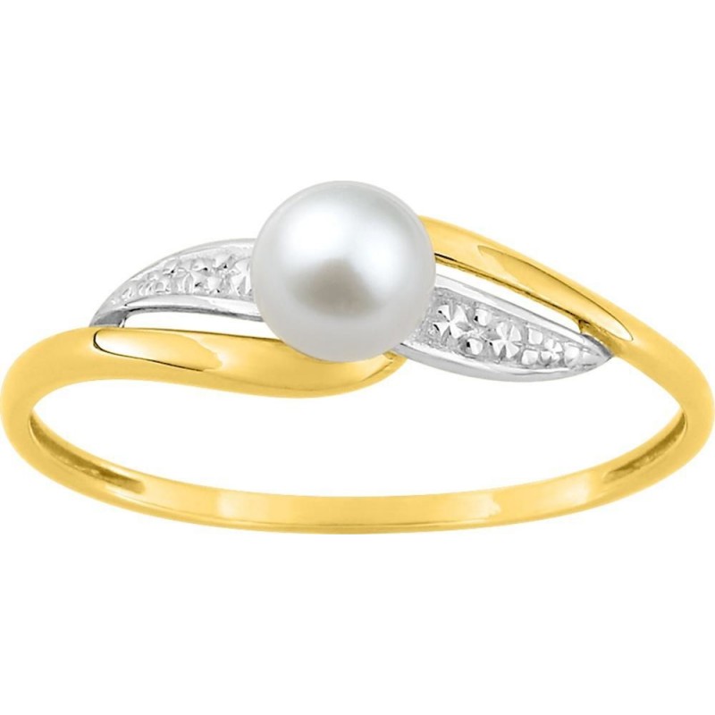 Bague or perle