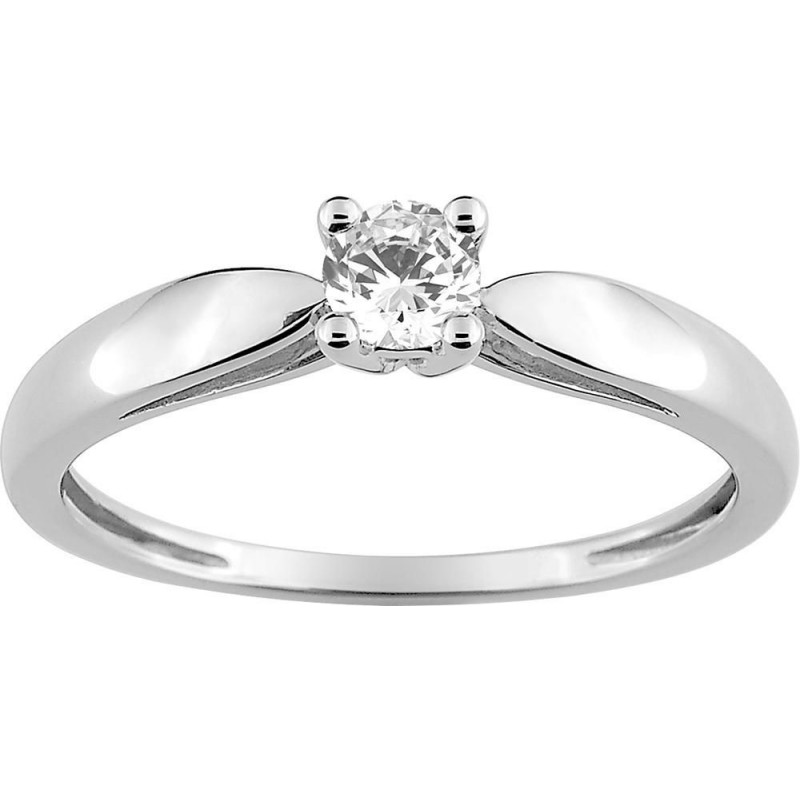 Solitaire or gris + diamant