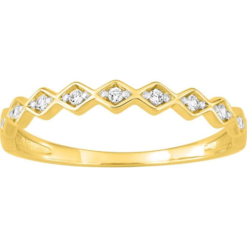 Bague or 750 + diamant