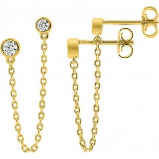 Boucles d'oreilles plaqué or + oz