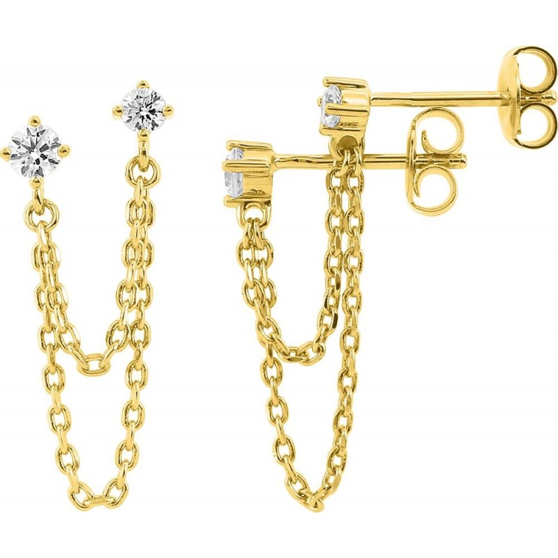 Boucles d'oreilles plaqué or + oz