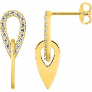 Boucles d'oreilles plaqué or + oz