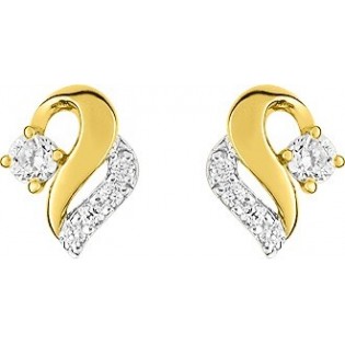 Boucles d'oreilles or 375 + oz