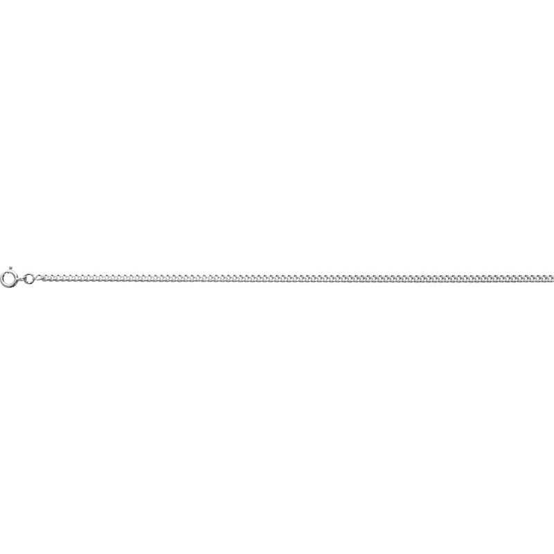 Chaine gourmette argent rhodié