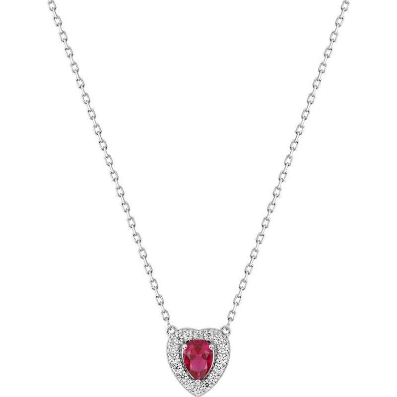 Collier argent rhodié + oz