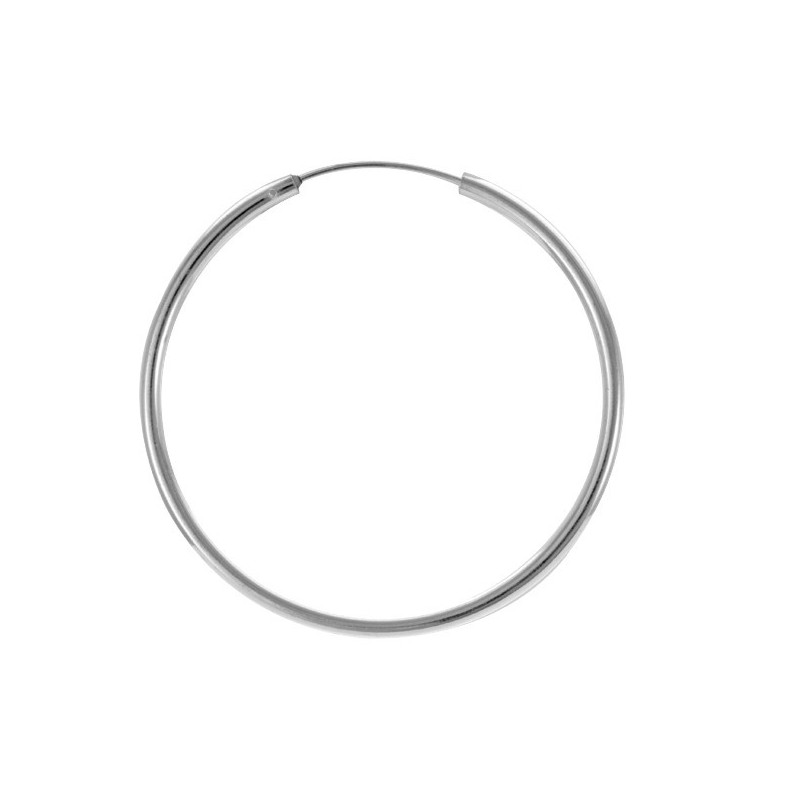 Créoles argent rhodié