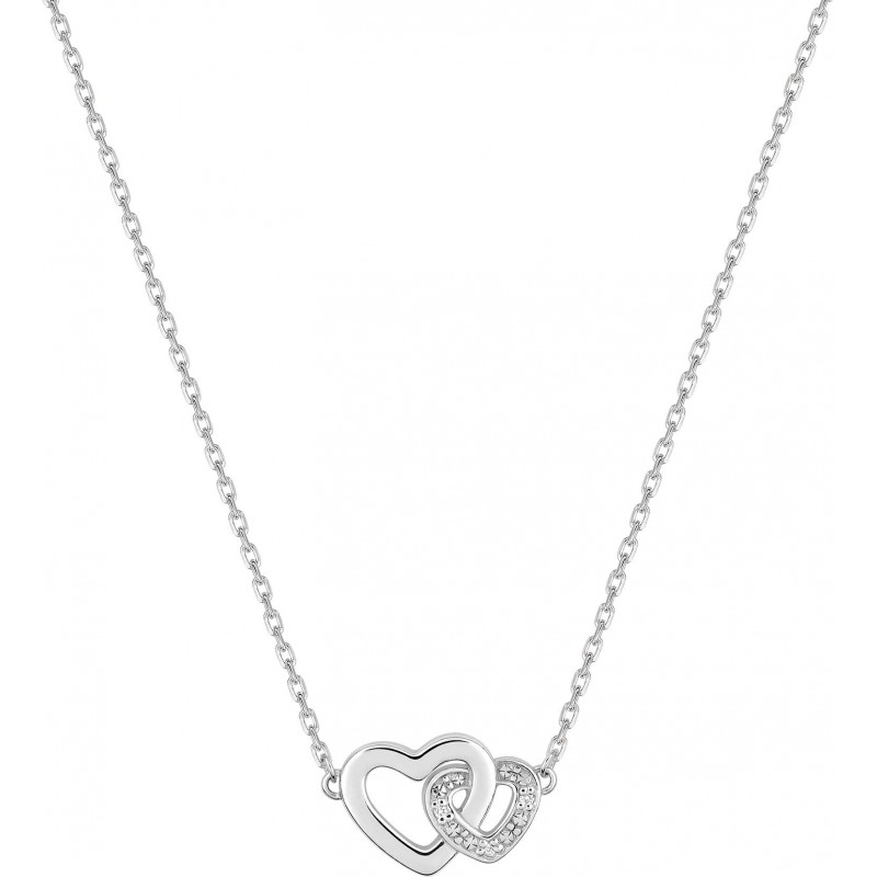 Collier argent rhodié + oz