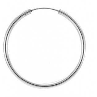 Créoles argent rhodié