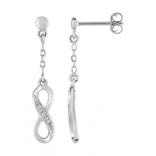 Boucles d'oreilles argent + oz