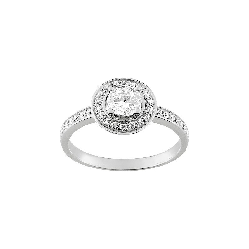 Bague argent rhodié+ oz