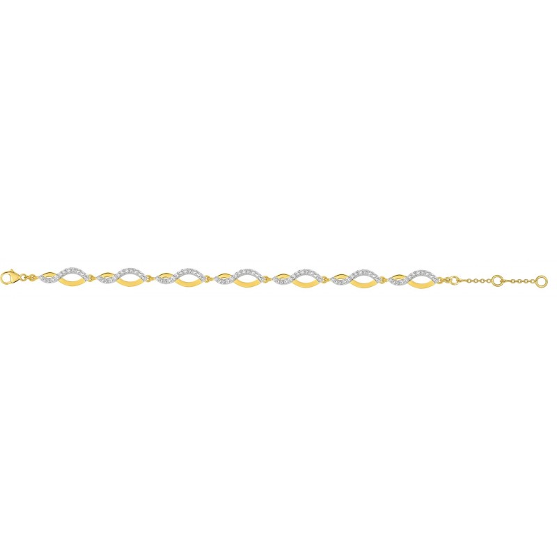 Bracelet plaqué or + oz