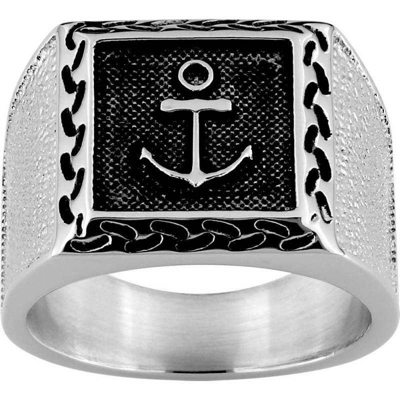 Bague acier homme