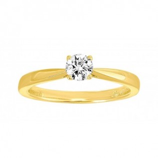 Solitaire or 750 + diamant synt.