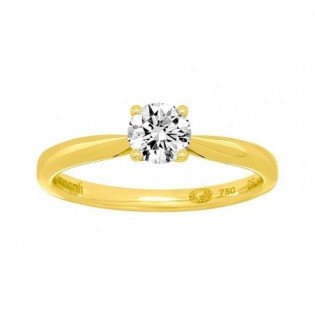 Solitaire or 750 + diamant synt.