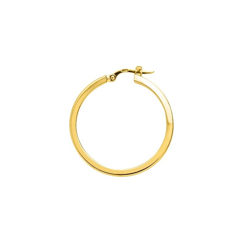 Créoles plaqué or Ø25