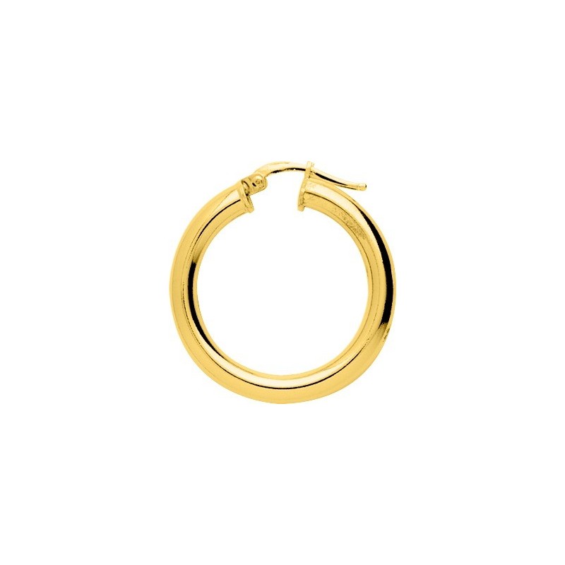 Créoles plaqué or Ø20