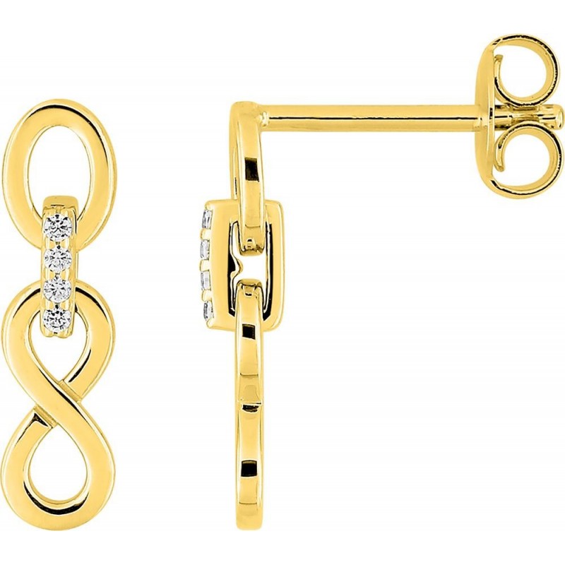 Boucles d'oreilles plaqué or + oz