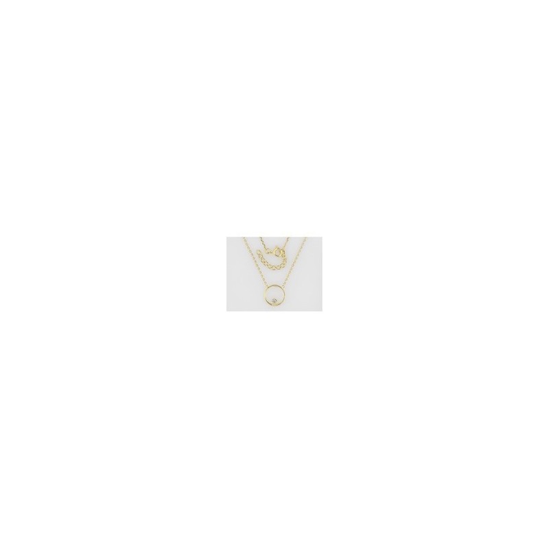 Collier plaqué or + oz